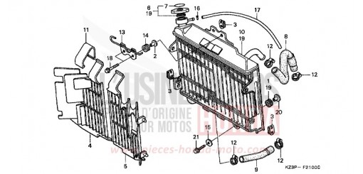 RADIATEUR CR250RX de 1999